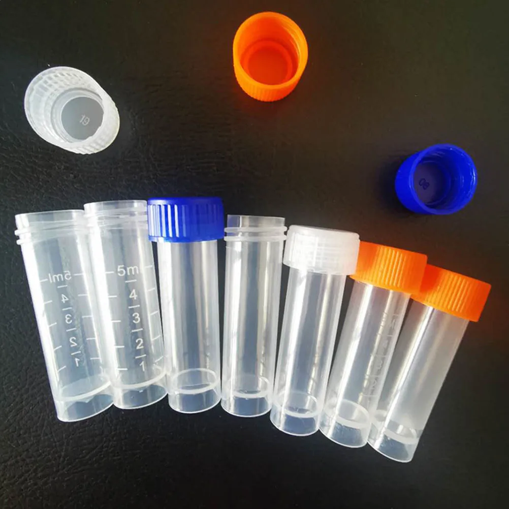 

Liquid Experiment Supplies Freezing Sample Tube Plastic Cryovial Tubes with Lids