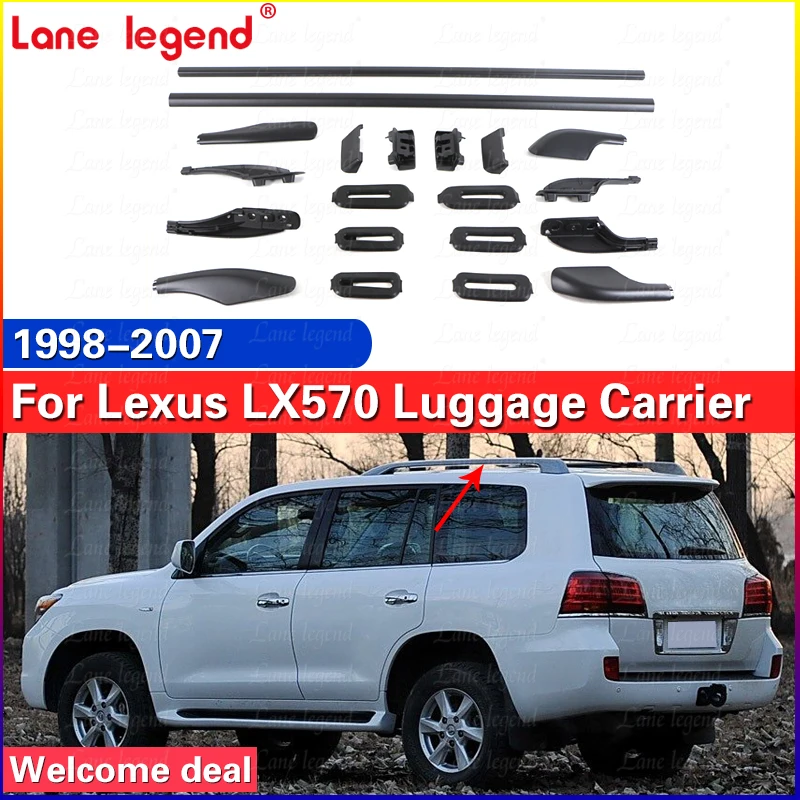 

Factory supply Rack Side Rails Bars Luggage Carrier For Lexus LX570 LX 570 1998-2007 High Quality car styling tools