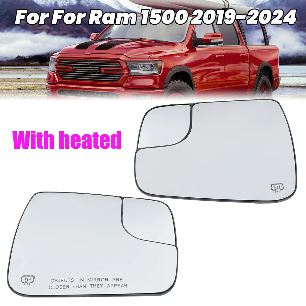 

Стеклянная линза бокового зеркала для Dodge Ram 1500 2019 2020 2021 2022 2023 2024 с подогревом стеклянная линза зеркала двери автомобильные аксессуары