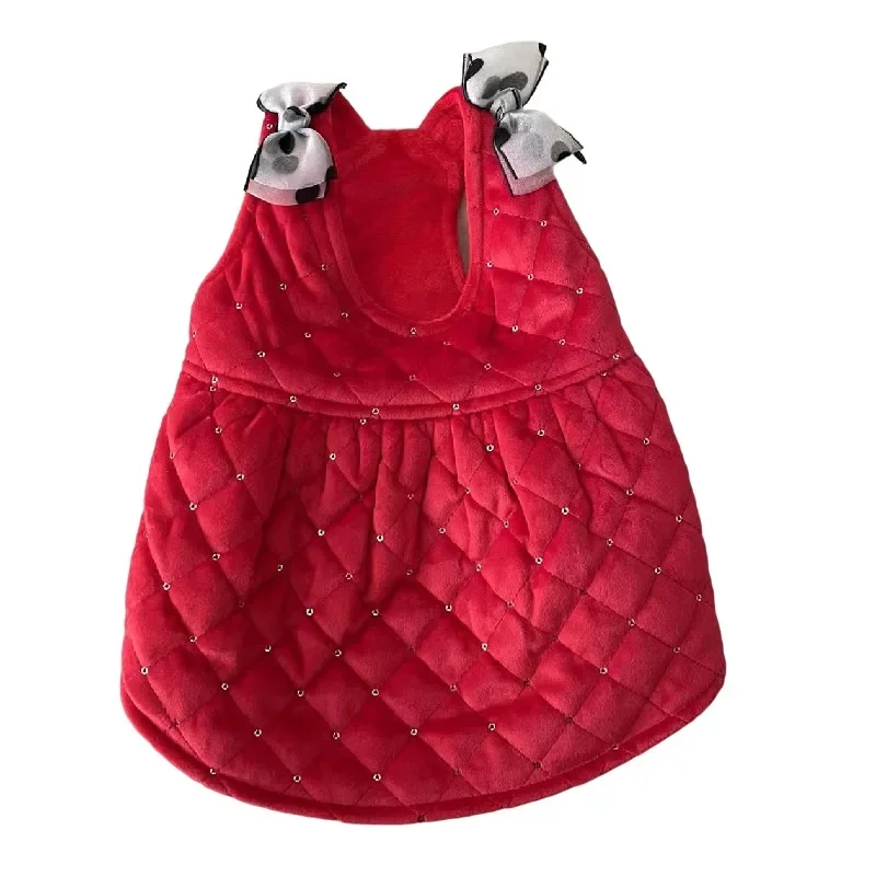 חורף כלב שמלת מסיבת חתונת כלב בגדי חצאית חתול צ 'יוואווה יורקשייר טרייר Pomeranian מלטזית פודל ביישון חיות מחמד בגדים