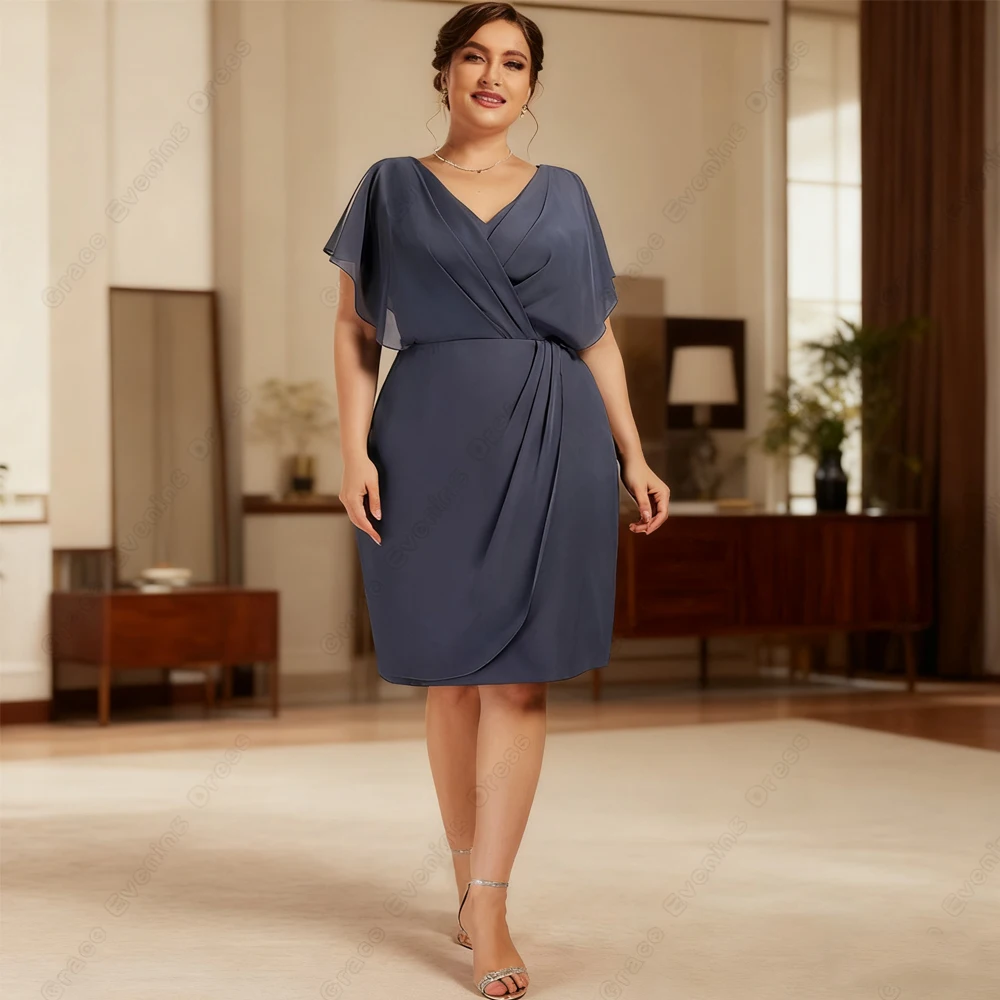 

Customized Exquisite Strapless Mother of Bride Dresses for Women Plus Size Wedding Party Dresses Knee Length Robe De Soirée 2025