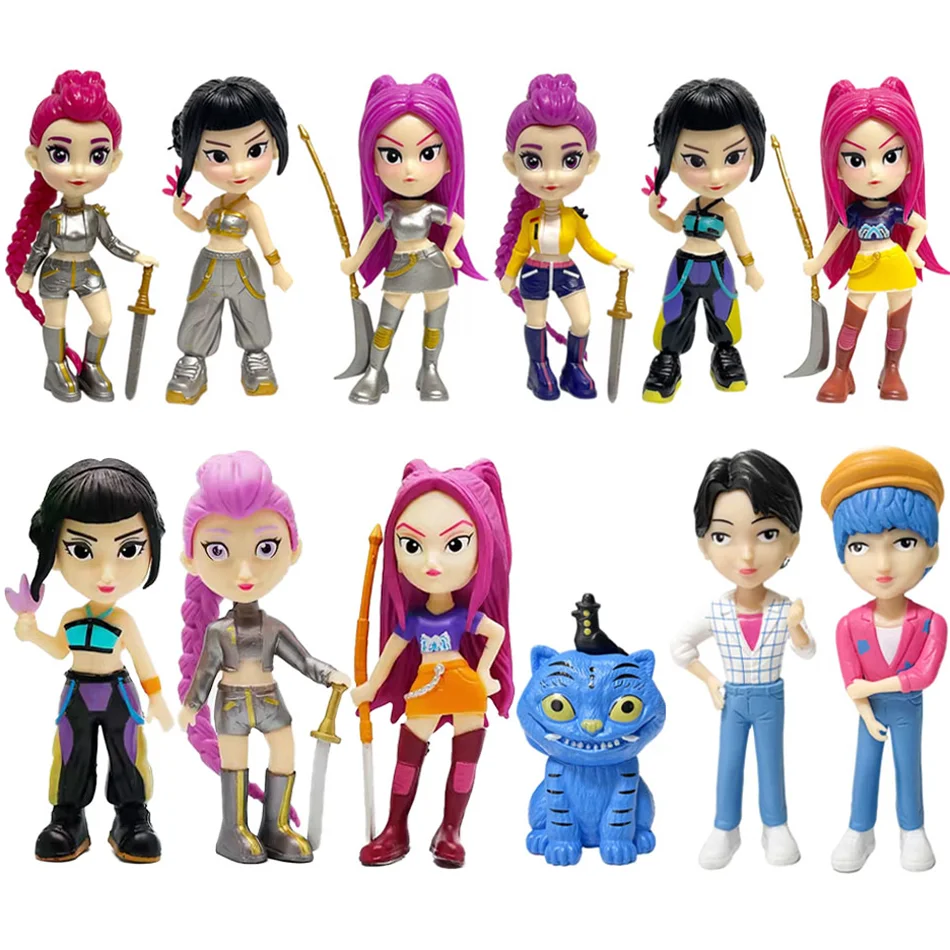 NUEVO 2026 Colección de figuras de anime de Kpoped Devil Hunter Rumi Zoe Mira de policloruro de vinilo, adornos de escritorio, regalo de cumpleaños para niños