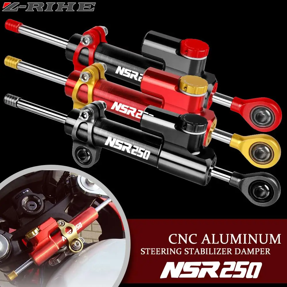 

NSR 250 Universal Motorcycle Aluminum Adjustable Steering Damper Stabilizer For HONDA NSR250 1988 1989 1990 1991 1992 1993 1994