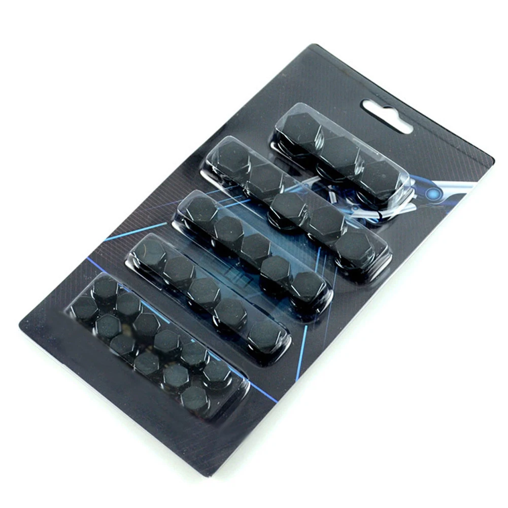Motorcycle Parts Screw Nut Bolt Cap 30Pcs Accessories Black For Honda Kit Motorcycle Screw Cover Plastic Plating Brand New view 5