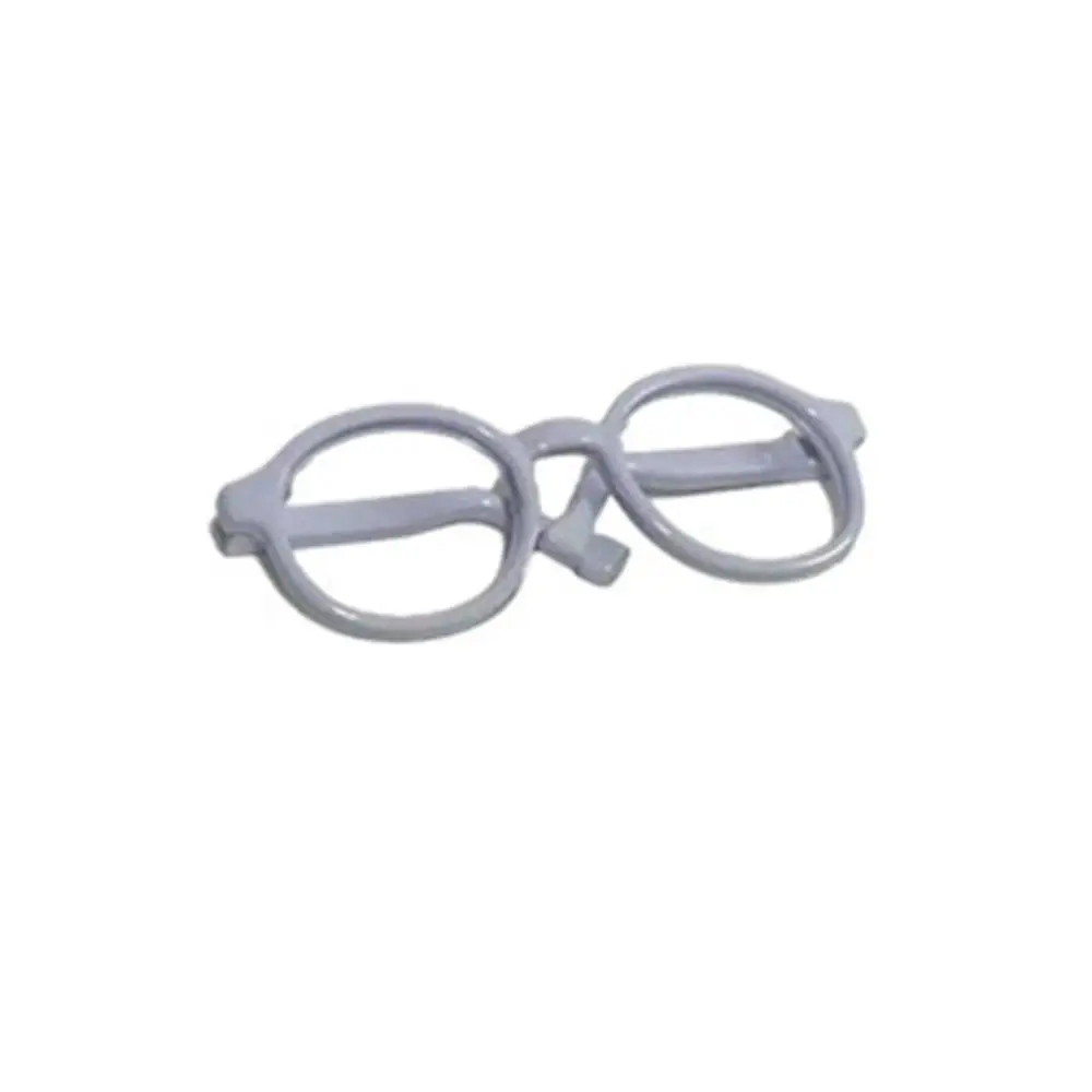 

Doll Accessory Macaron Doll Glassses Plastic Transparent Round Transparent Glasses Round Candy Color Doll Mini Glasses