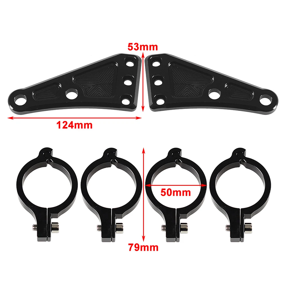 Aluminium Headlight Headlamp Mount Bracket For Harley Honda Kawasaki Yamaha For Suzuki Motorcycles with 41mm Fork Tubes