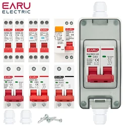 HT-2 scatola di distribuzione della giunzione dell'installazione del pannello esterno impermeabile IP65 in plastica con combinazione di interruttori automatici MCB DPN DZ47