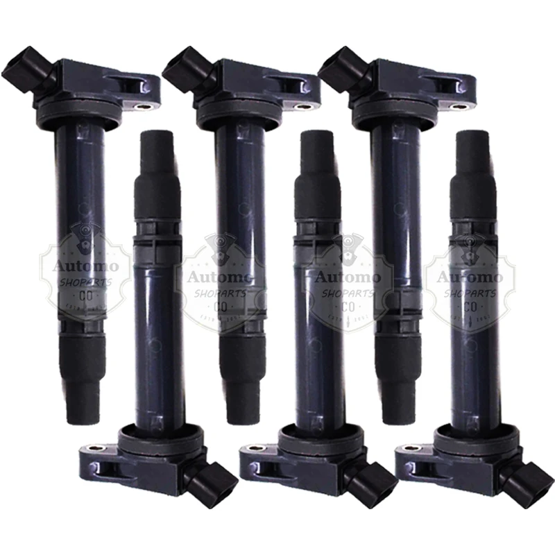 6 Ignition Coil Spark plug for 3.5 V6 Toyota Sienna Avalon Camry Highlander Rav4 Venza Lexus RX350 ES350 RX450h 07-15 9091902250