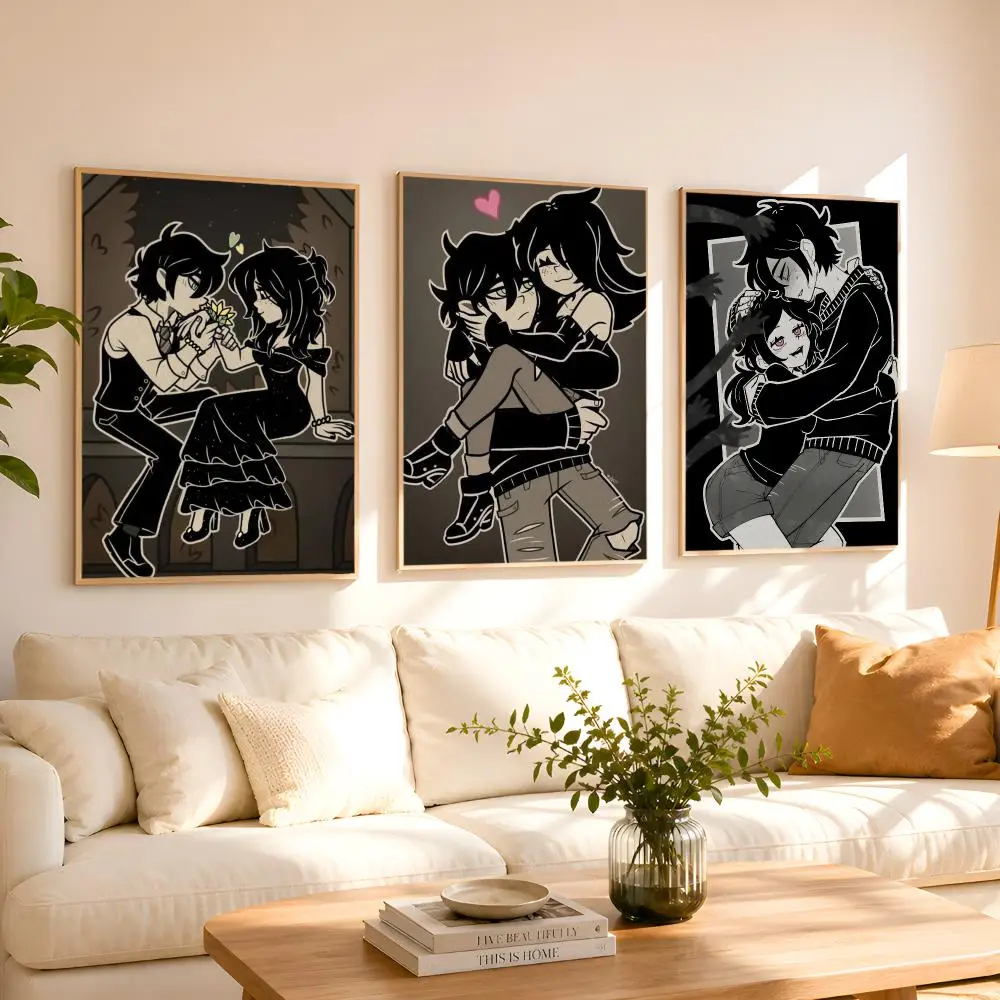 Coffin Of A-Andy And L-Leyley Poster 1PC HD Matte Peel And Stick Wall Decor For Bedroom Living Room Dorm Office