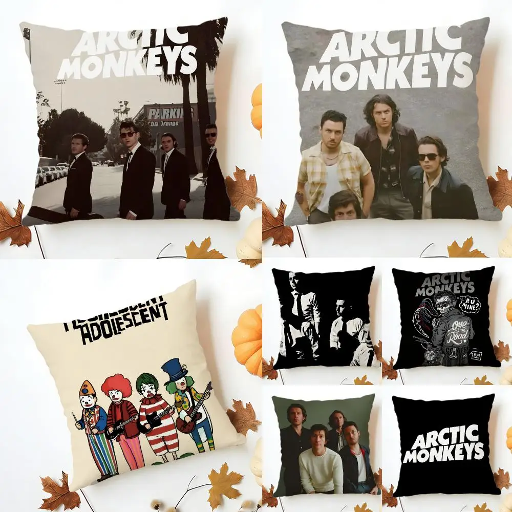 Indie Alternative Energetic Arctic Monkeys Cushion Cover Sofa Home Decor Living Room Accessory Holiday House Cushion Shell