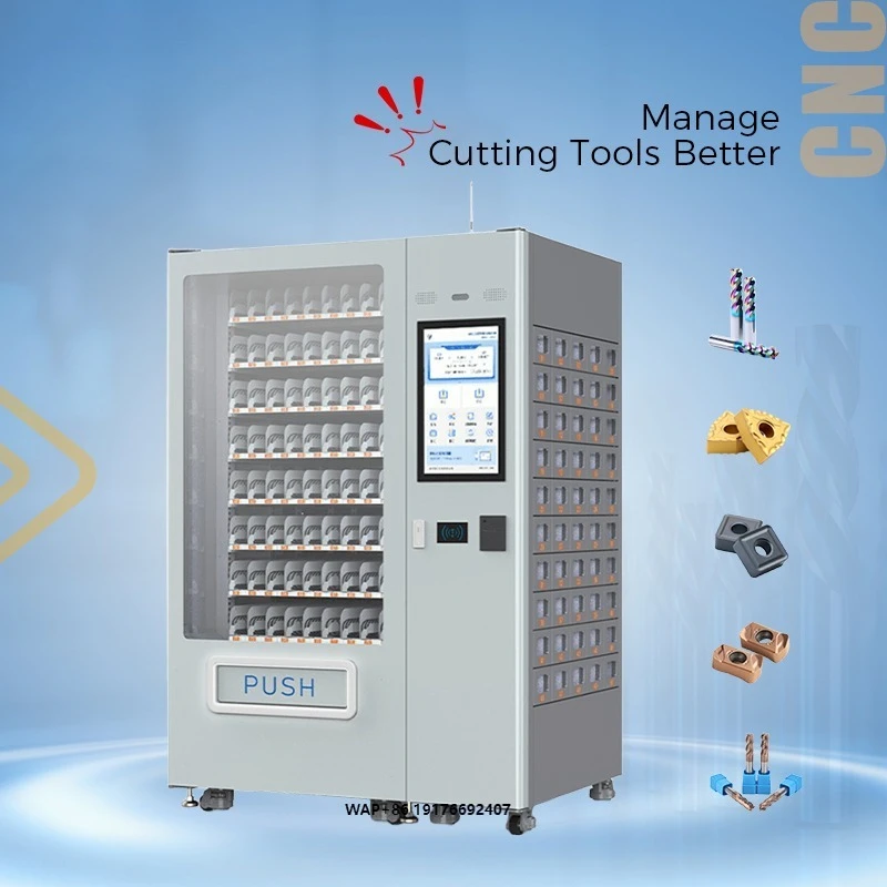 Smart CNC Cutting Tools Cabinet Stainless Steel Construction Powder Coating Intelligent Tool Management Industrial-Grade OEM