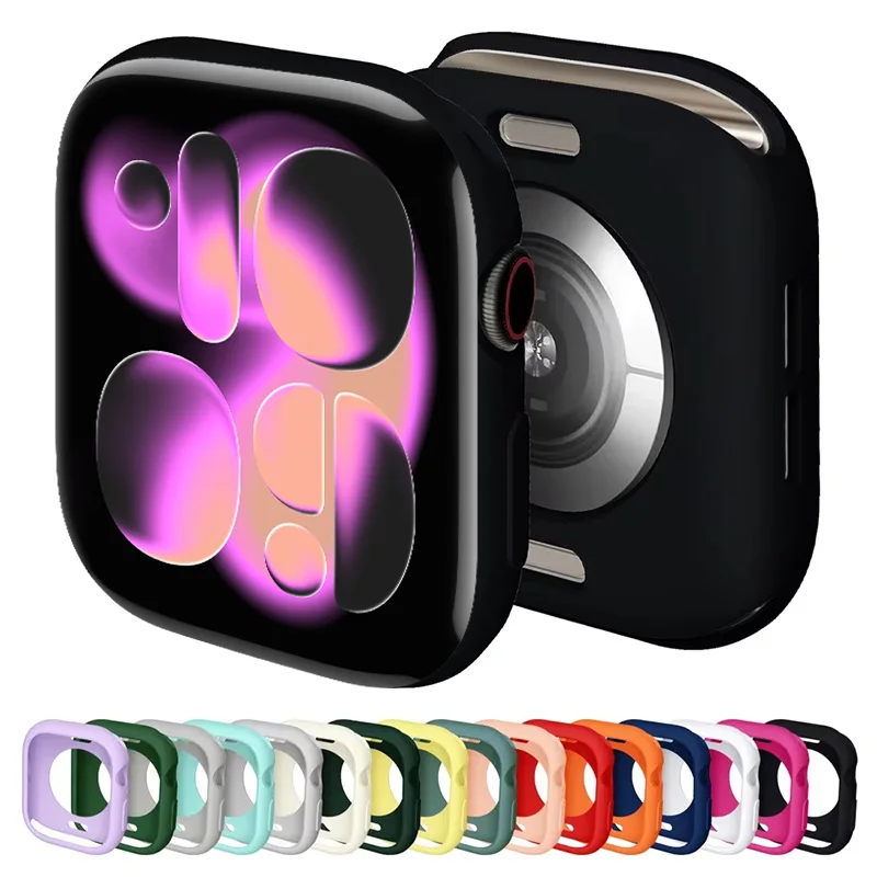 Silikon-Süßigkeitshülle für Apple Watch Serie 11 10 42 mm 46 mm, Abdeckungsschutzhülle für iWatch Serie 9 8 Ultra3 2 49 mm, Zubehör