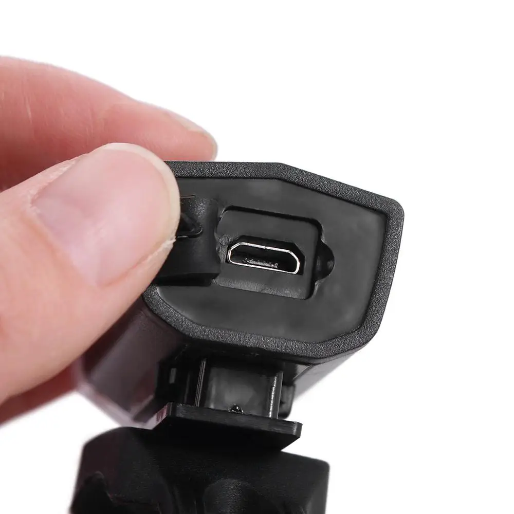 

2Pcs/Set USB Rechargeable Bike Lights Waterproof 3 Lighting Modes Bike Headlight Tail Light Set Bike Accessories Black White