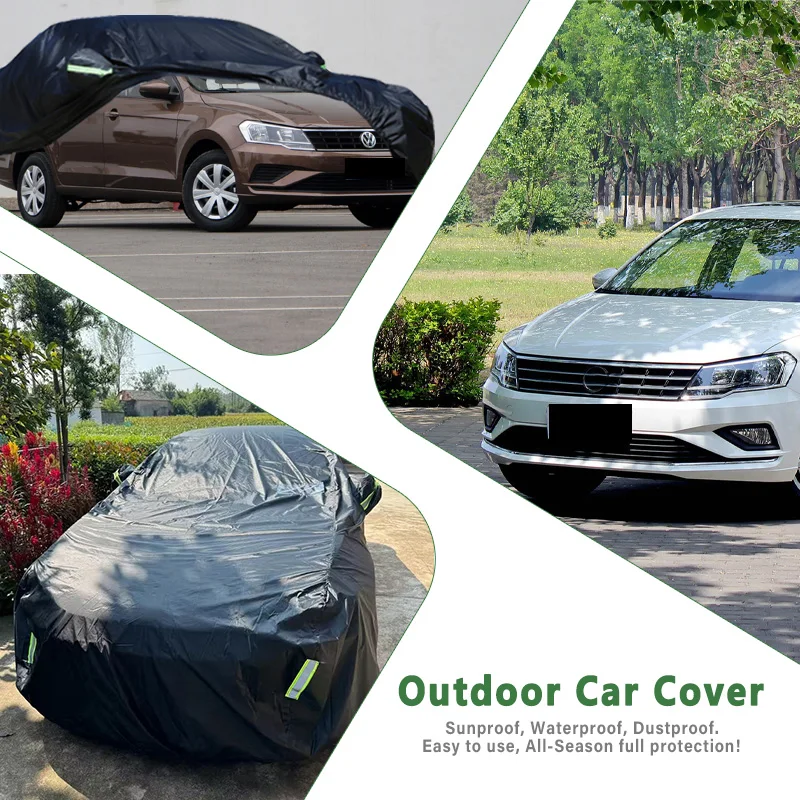 

Всесезонный автомобильный чехол для Volkswagen Jetta — полная защита на открытом воздухе, водонепроницаемые, пылезащитные, термостойкие внешние аксессуары