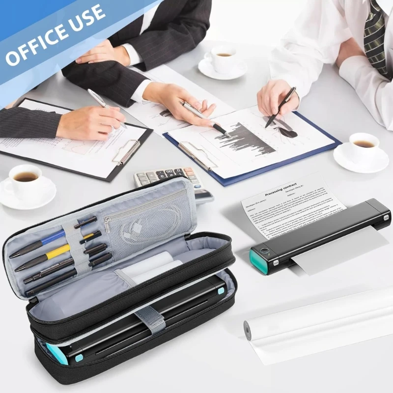  Printer Storage Case Double Layered for Office and Travel Printer Storage Bag