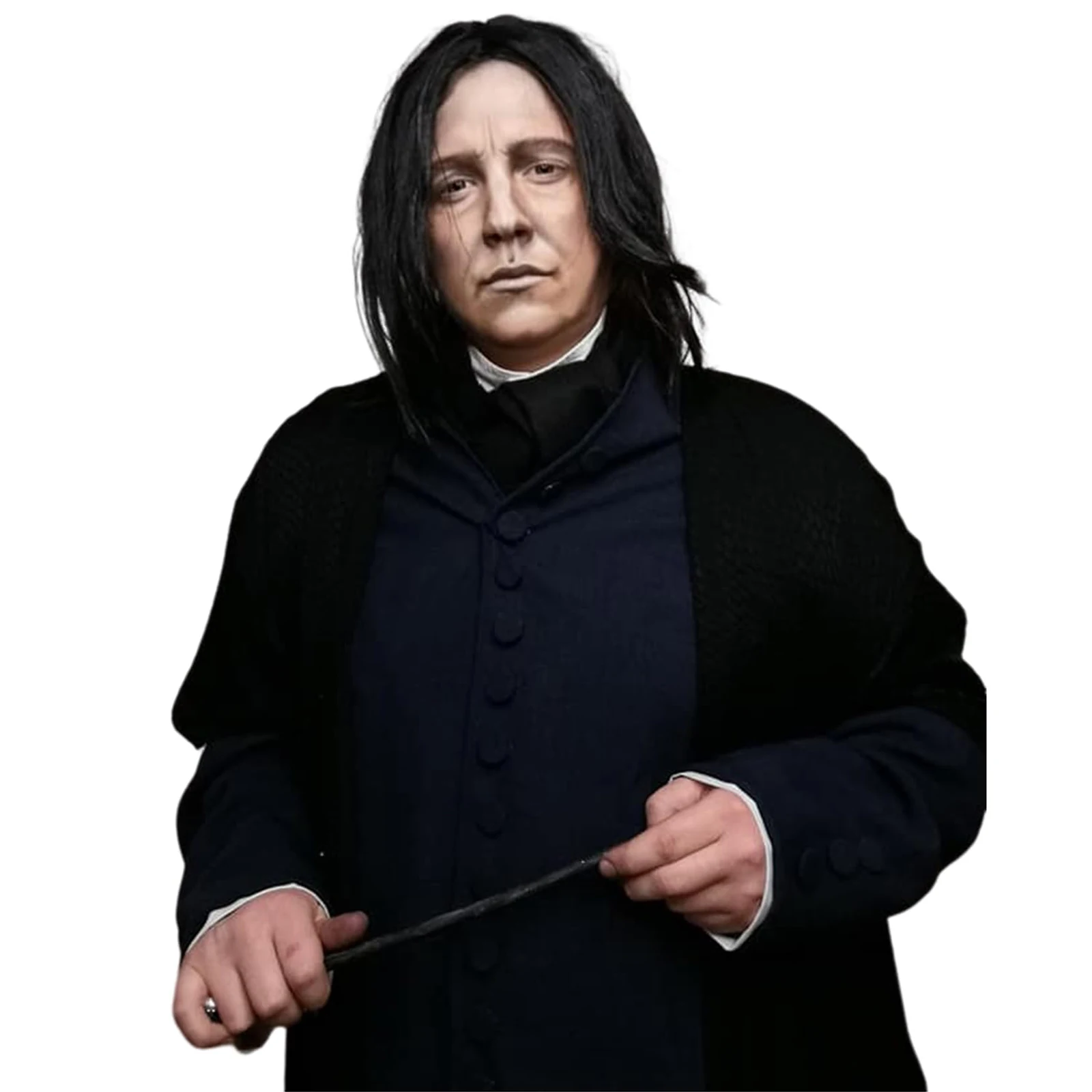 Tereshar Professor Severus Snape Synthetic Wig Short Straight Black Men Wig for Adults Michael Jackson Assassin Wick Costune Wig