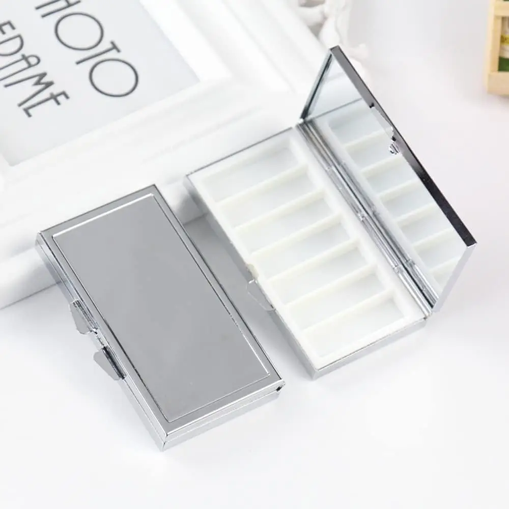 

20pcs Sublimation Blank Pill Box Metal Rectangle 7 Compartment Medicine Pill Case One Week Portable Pocket or Purse Pill Box