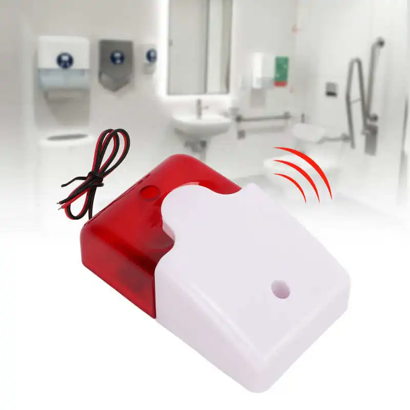 Alarma de luz de sonido Flash de alto decibelio ajustable resistente a impactos dispositivo de advertencia de seguridad nuevo