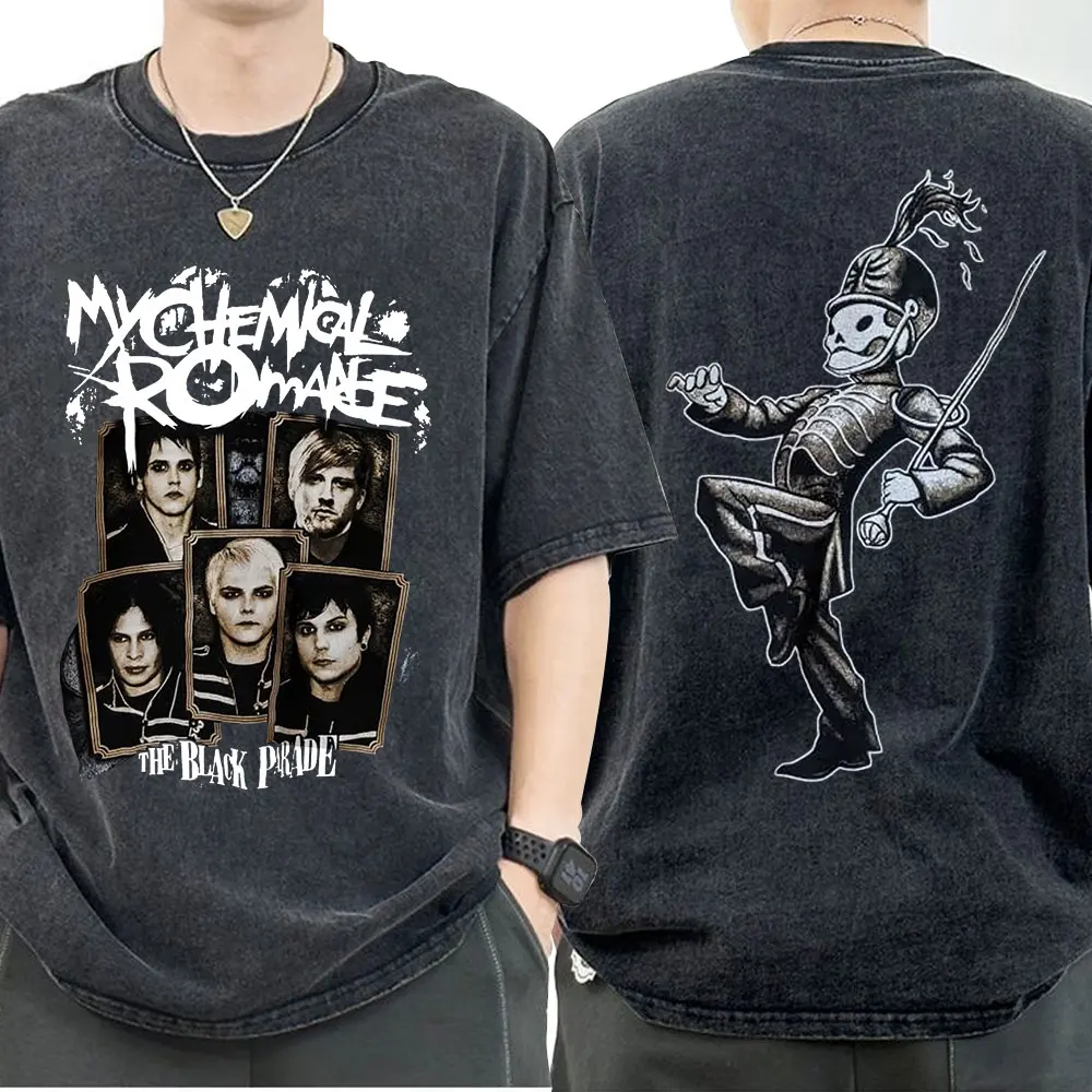 My Chemical Romance Band Washed T-shirt Long Live The Black Parade