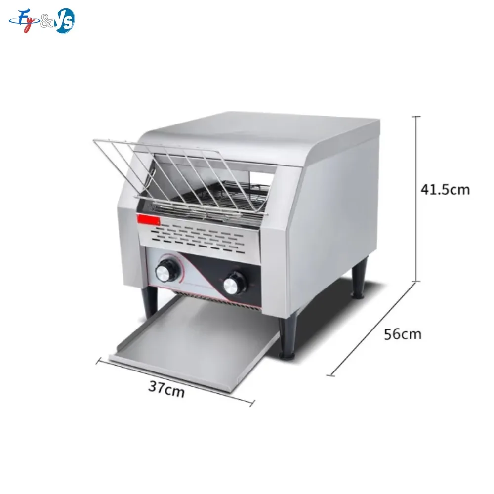 Commercial Conveyor Toaster Stainless Steel Restaurant Bread Toaster for Bun Bagel Sandwich Baking Automatic Continuous Heating