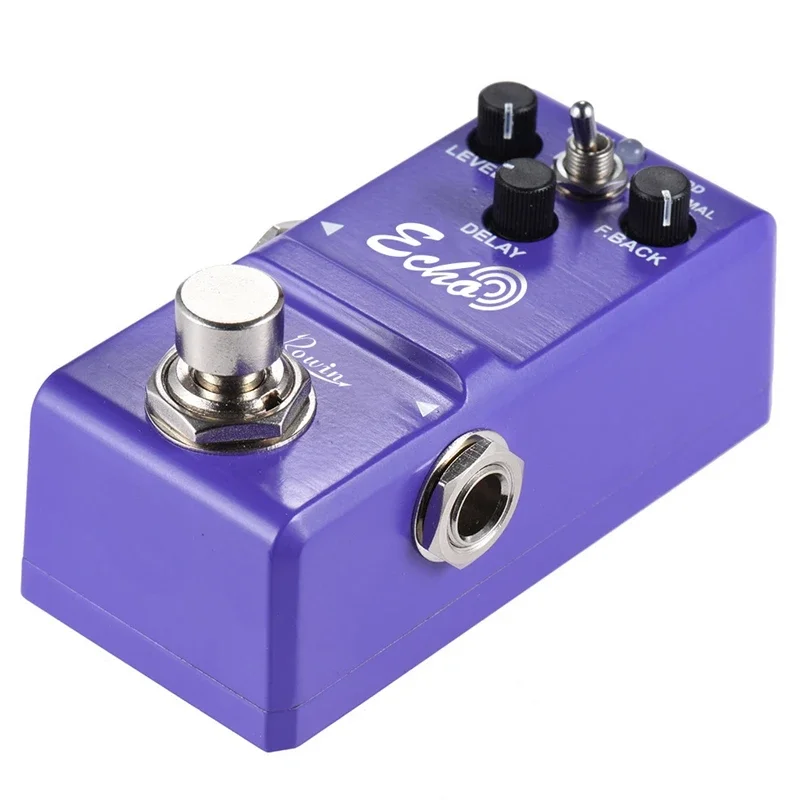 Rowin NANO Super Mini Guitar Effect Pedal Delay Echo Analog Bass Delay Effector For Guitar Bass Parts Accessories Purple