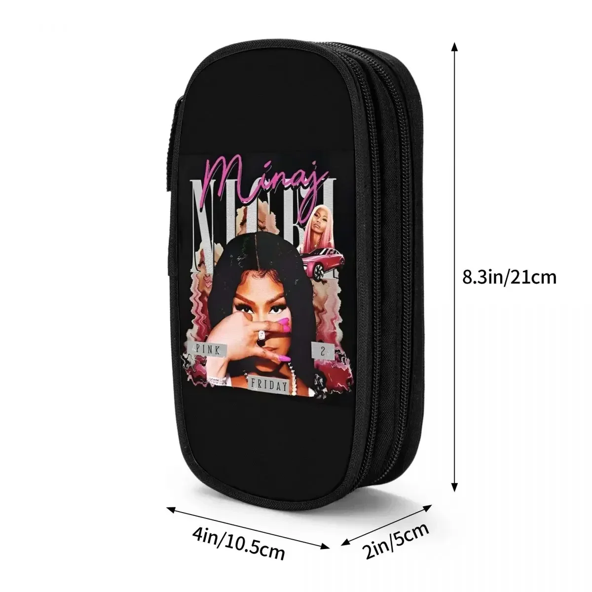 Nicki Minaj Pink Friday Tour Federmäppchen, Rapper, Sänger, Musik, Stifttasche für Studenten, große Kapazität, Studenten, Schulgeschenke, Federmäppchen