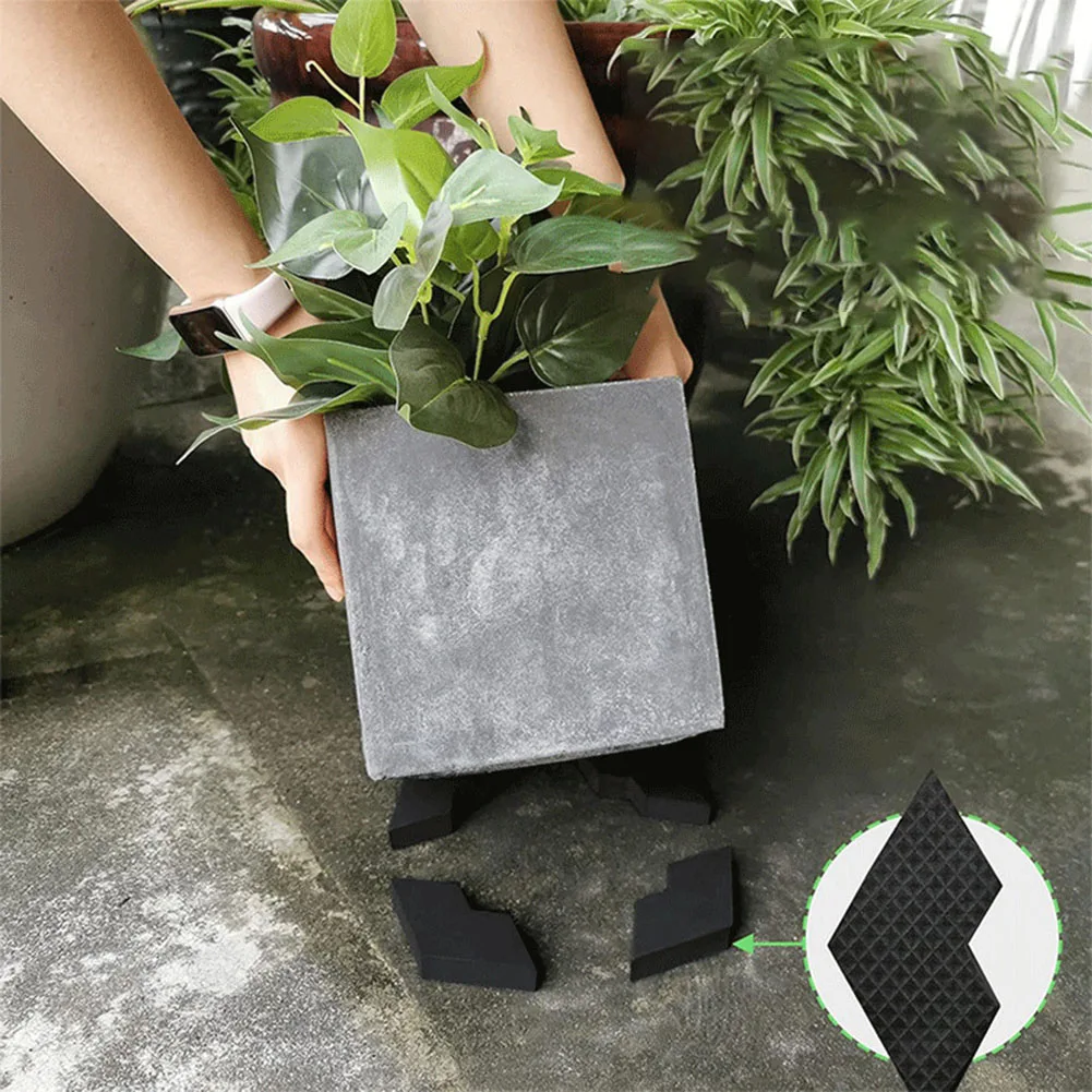 40Pcs Hexagon Pot Feet EVA Non Slip Risers For Flower Pots Drainage Support Garden Plant Care Accessories