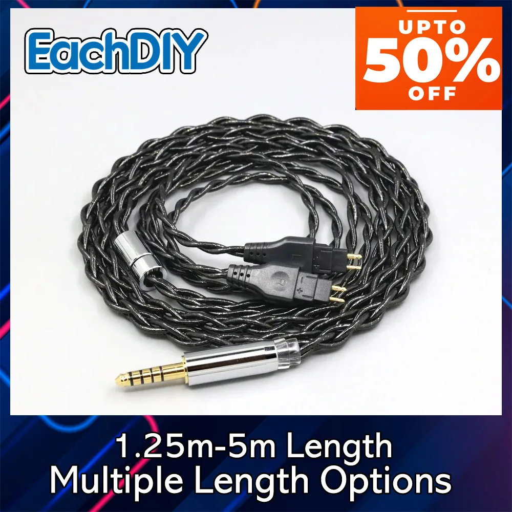 99% الفضة النقية البلاديوم الجرافين العائمة الذهب سماعة كابل ل Sennheiser HD580 HD600 HD650 HDxxx HD660S HD58x HD6xx 8318