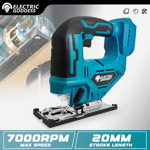 전기 여신 전기 지그 톱 무선 스크롤 톱 Makita 18V 배터리 용 휴대용 목재/플라스틱/금속 절단 전동 공구 핀