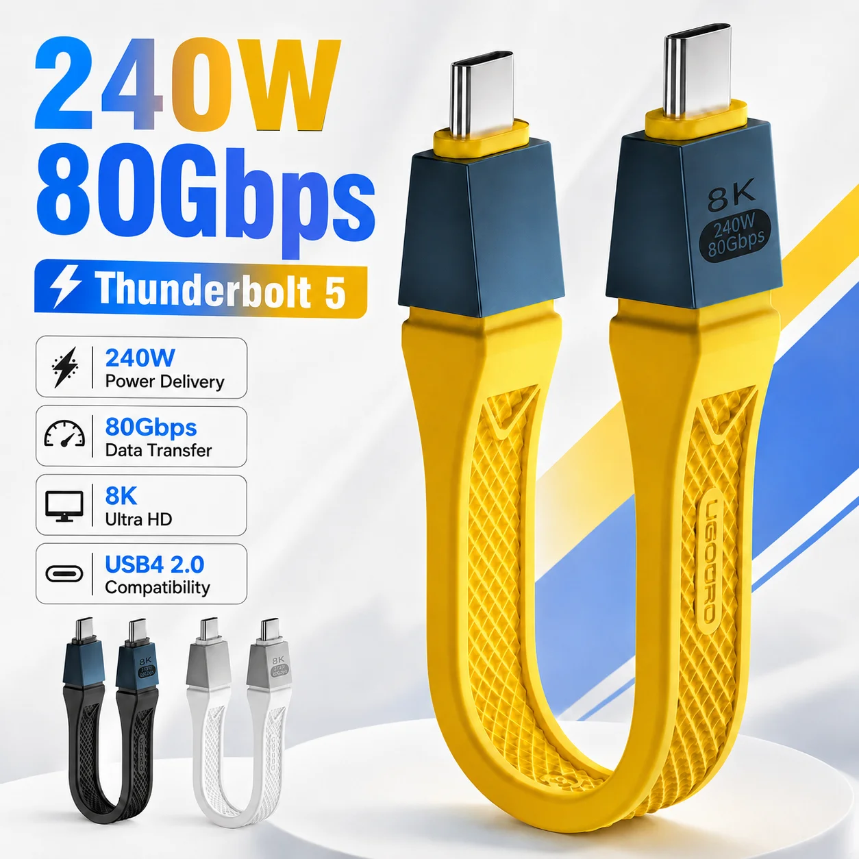 cabo-thunderbolt-5-80gbps-120gbps-usb4-20-tipo-c-240w-pd-com-carregamento-rapido-e-cabo-de-video-16k-8k-para-macbook-m4-pro-egpu