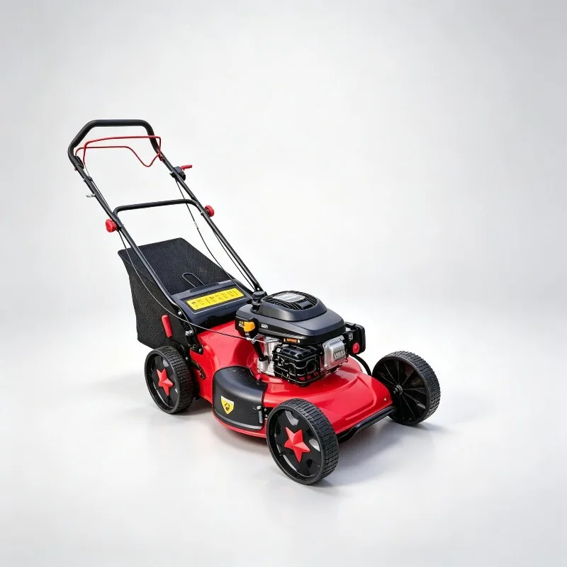 Lawn mower, hand-push, self-propelled lawn mower, lawn shredder