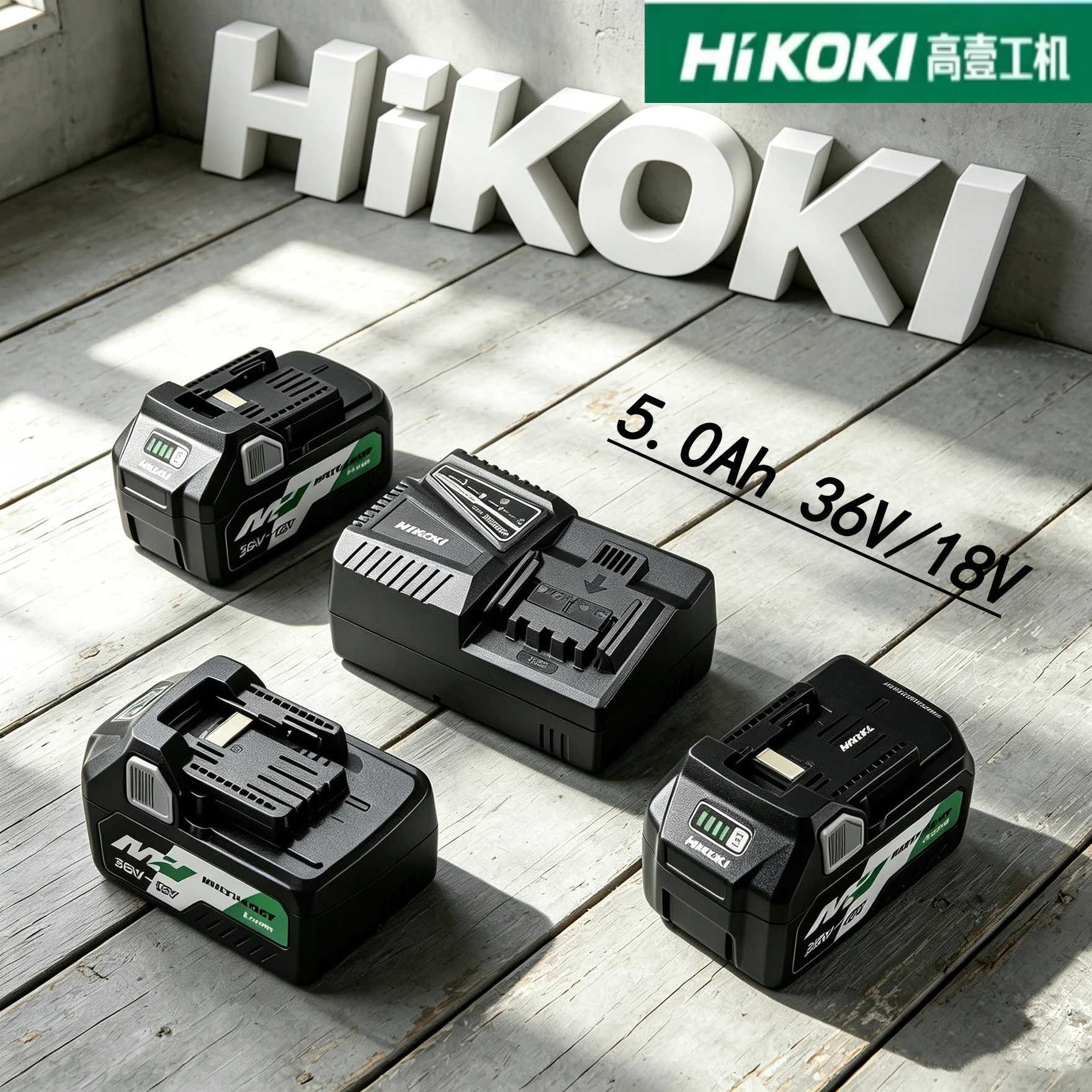 Original HiKOKI 5.0Ah 36V/18V Li-ion Battery,For Hitachi/HiKOKI BSL36A18 Tools Heat Dissipation Stable Reliable Construction