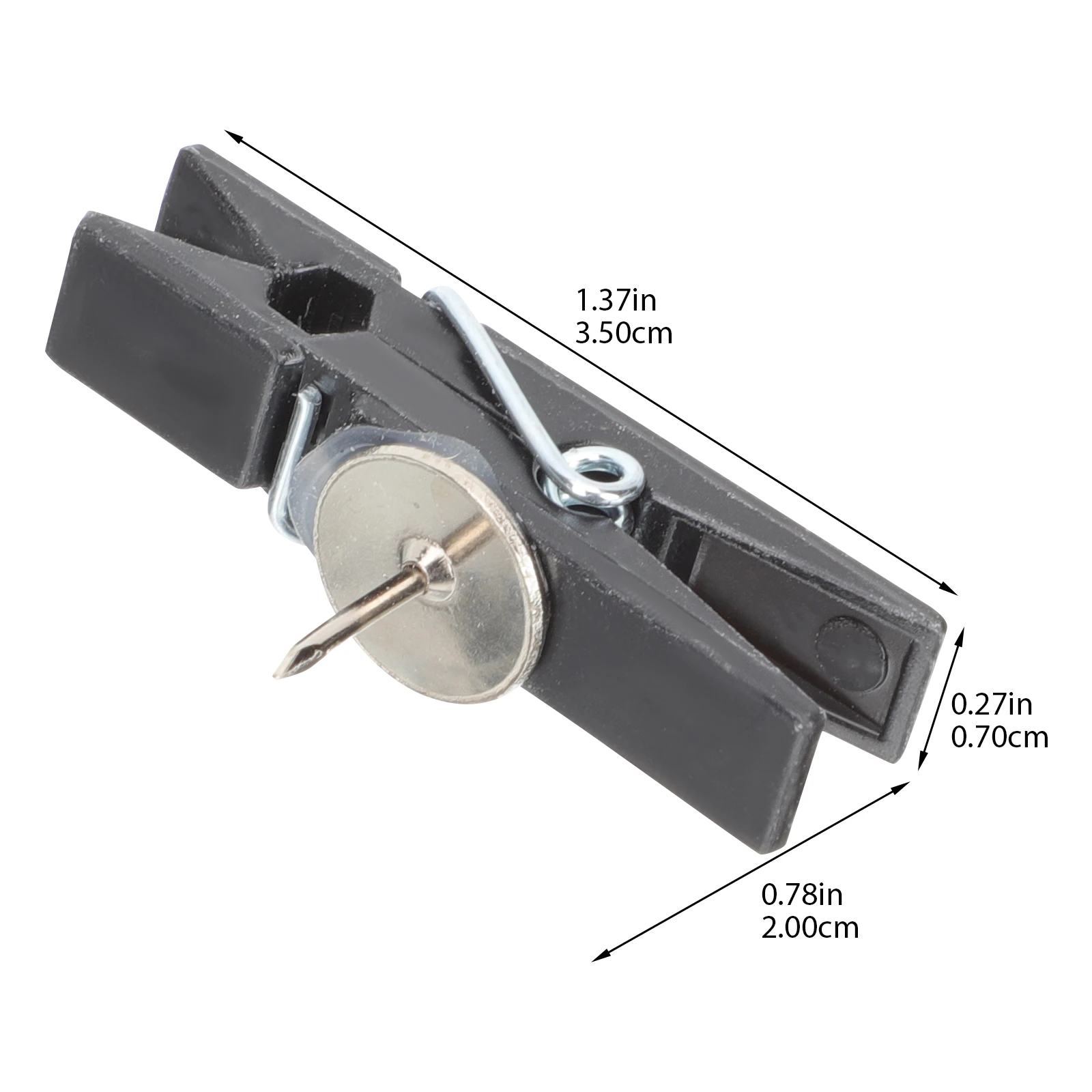 50pcs Transparent Push Pin Clips Reusable Multi-Function Picture Clamps For Home Office Decoration Replaceable Photo Clips