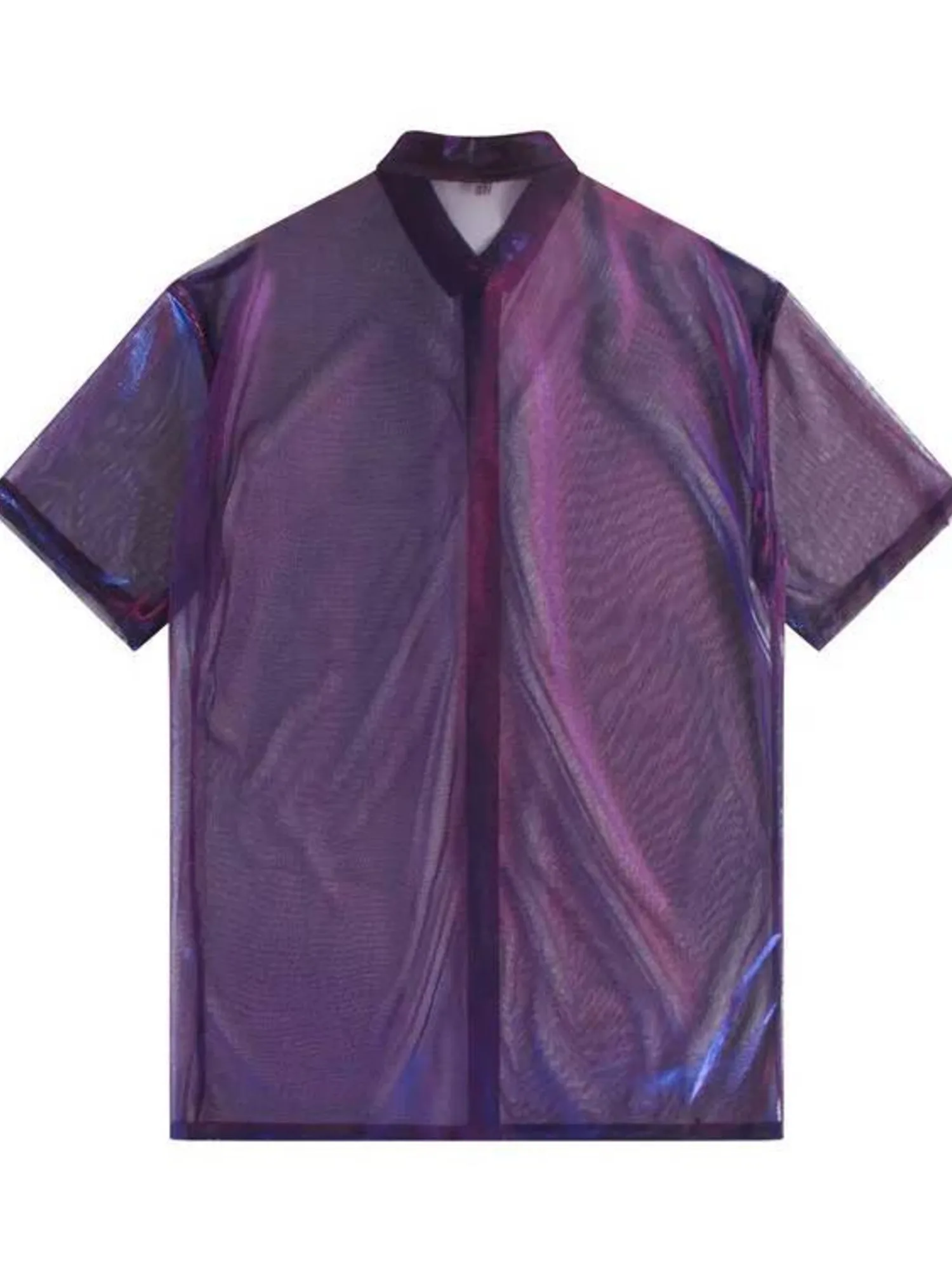 قميص متدرج كبير الحجم - غطاء للرقص الكلاسيكي مع ياقة مقلوبة لممارسة ملابس الجاز الحديثة العتيقة