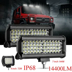 Car LED Light Bar/Work Light Offroad Spot Flood Combo LED Bar For Truck Car SUV 4x4 Boat ATV Barra LED 12V 24V Headlights