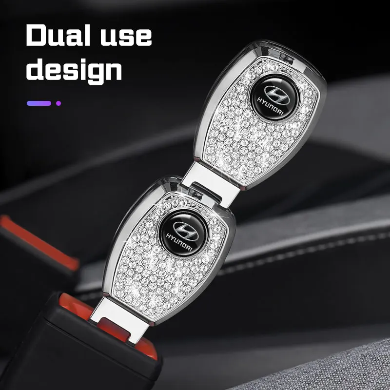 for Hyundai I40 Avante Sonata Tucson Santa Fe Elantra Azera Creta Metal Car Seat Belt Clip Extender Extension Plug Accessories
