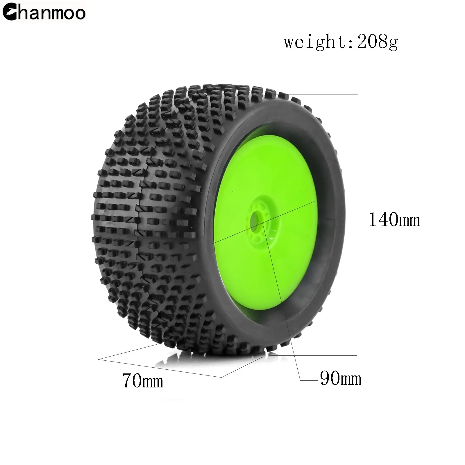 Buggy Tires 140mm Off Road Wheels 17mm Hex for 1/8 RC Racing Car ARRMA Traxxas Redcat Losi Kyosho VRX HPI WR8 HSP Hobao Parts