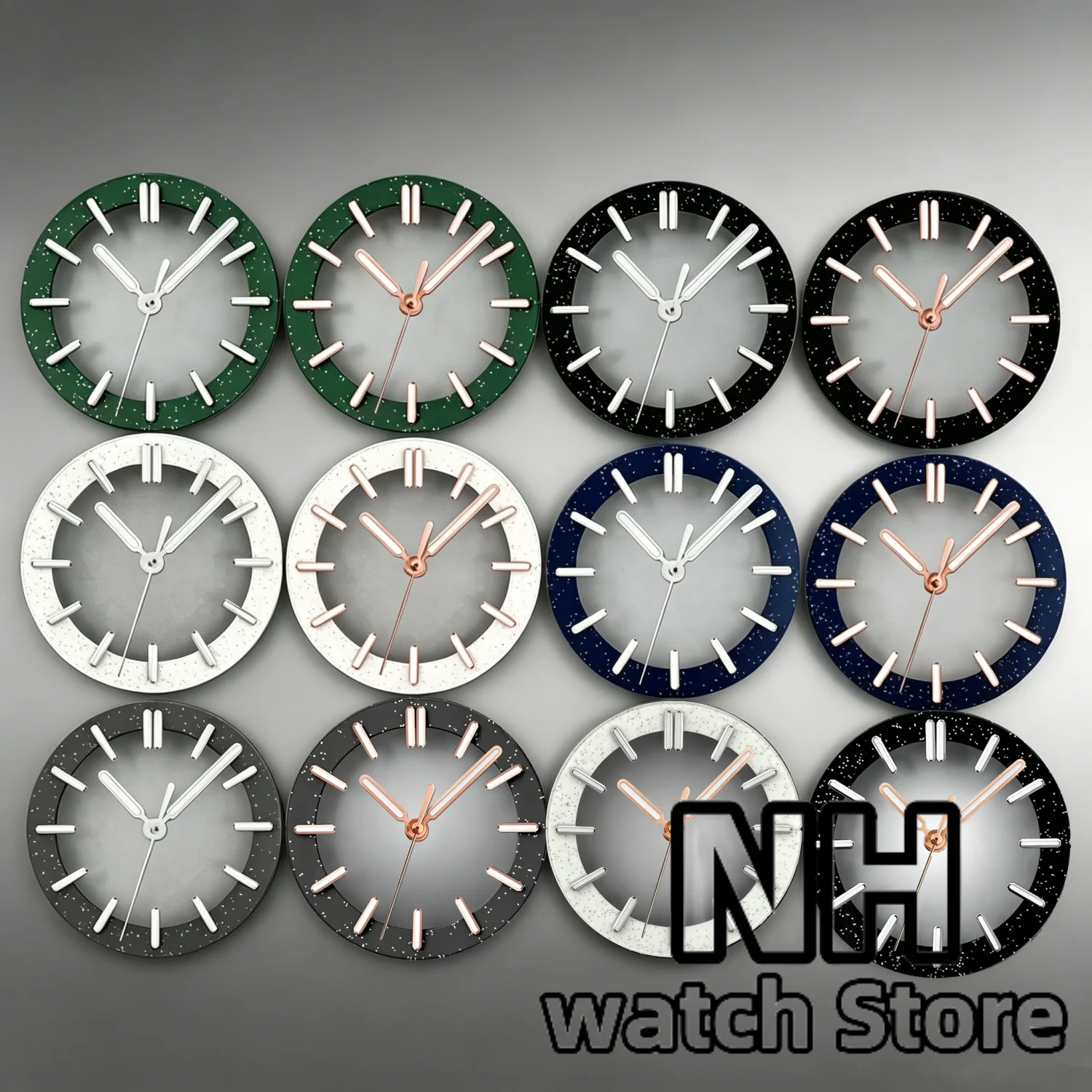 29mm 31.5mm Watch Dial For NH70 NH72 NH71 NH35 36 NH37 PT5000 ETA2824 36 Miyota DG Movement Skeleton Hollow Dial Ring Luminous view 2
