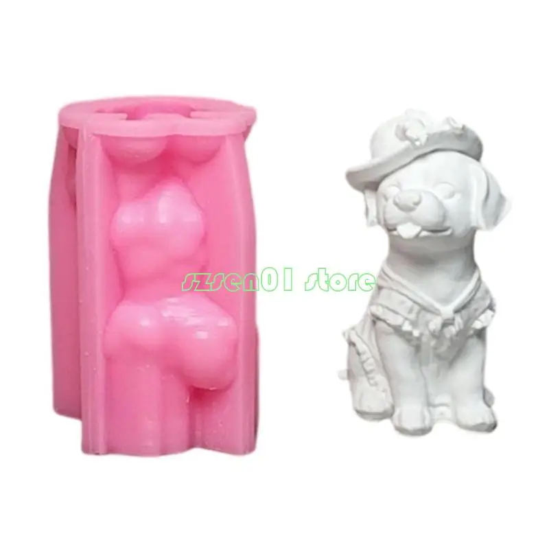 

G32A Прекрасные плесени животных 3D DOG Silicones Silicones