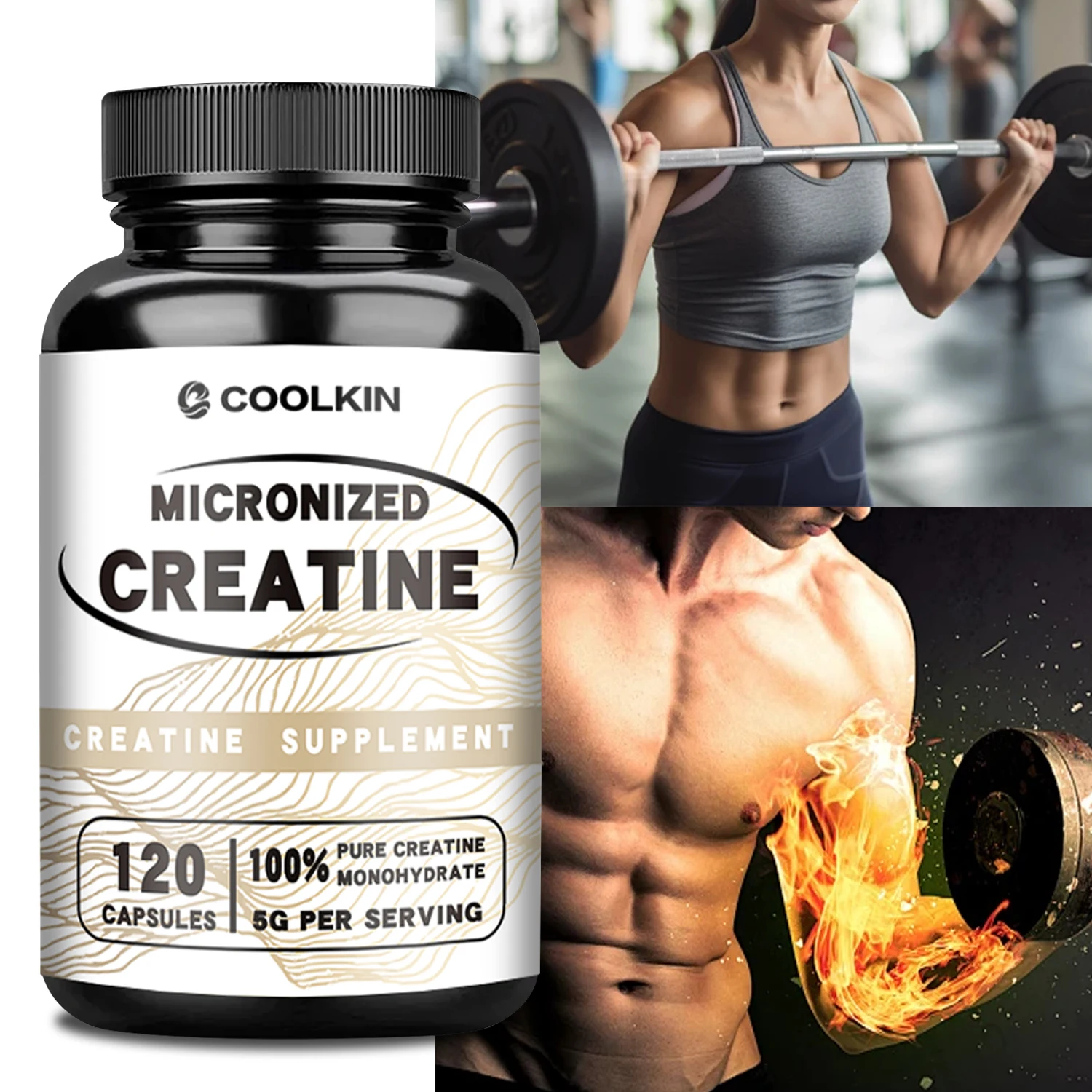 

Micronized Creatine - Enhances Strength, Energy, Improves Endurance, Promotes Muscle Growth, and Enhances Immunity