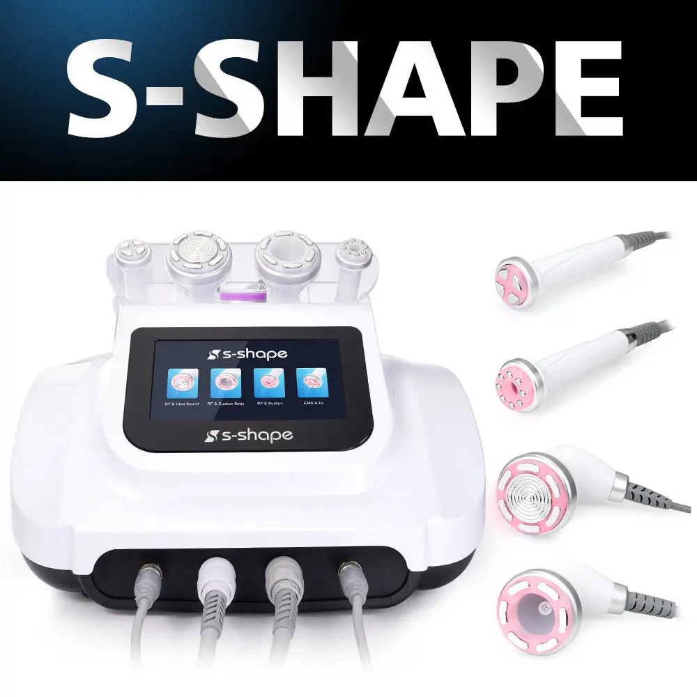 2026 Professional S Shape Slimming Machine 4 Handles RF Electroporation Vacuum Suction Body Face Care Machine