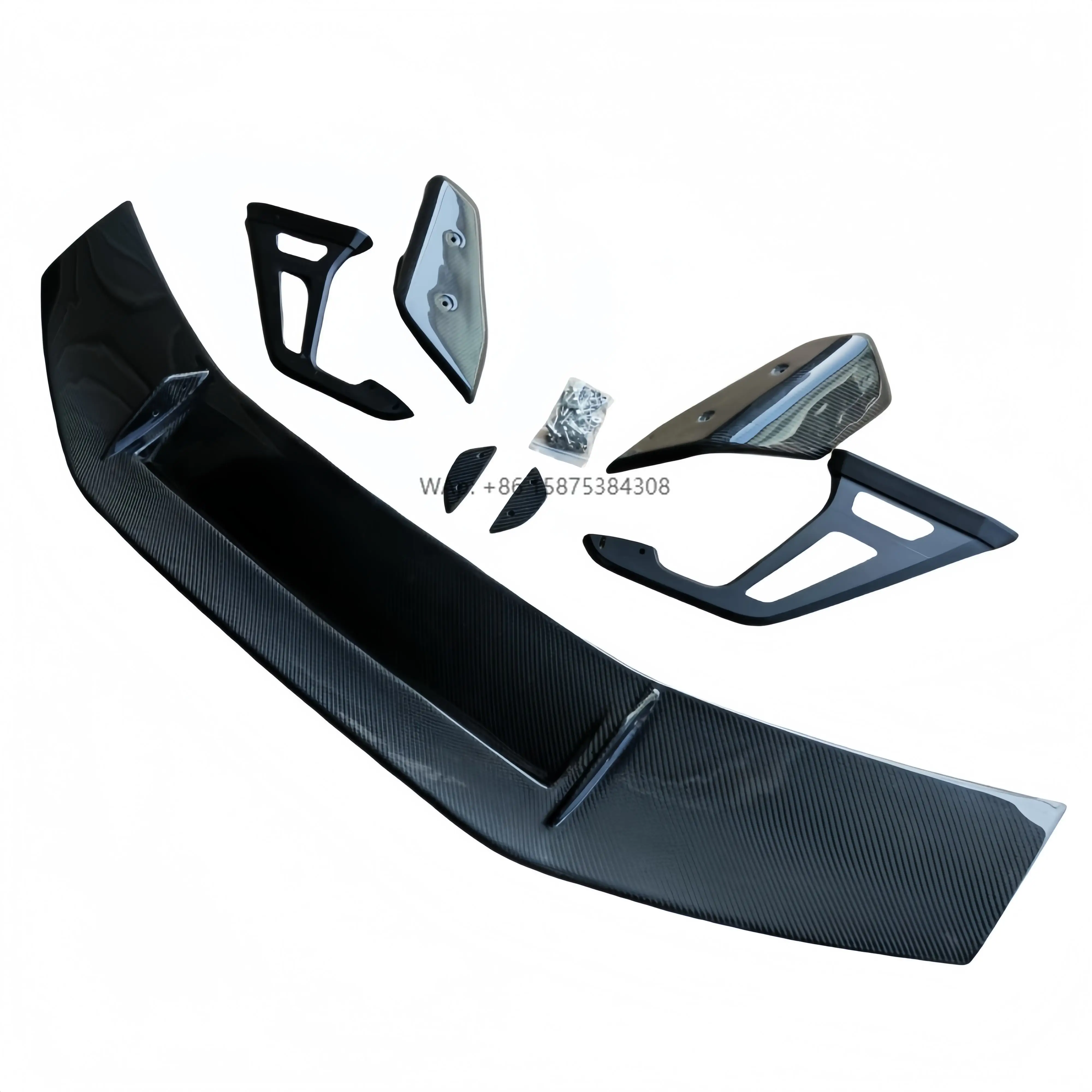 A-style Dry Carbon Fiber Rear Spoiler Wings with Lock Screw for 2015-2019 for M2 M3 M4 Body Component Upgrades