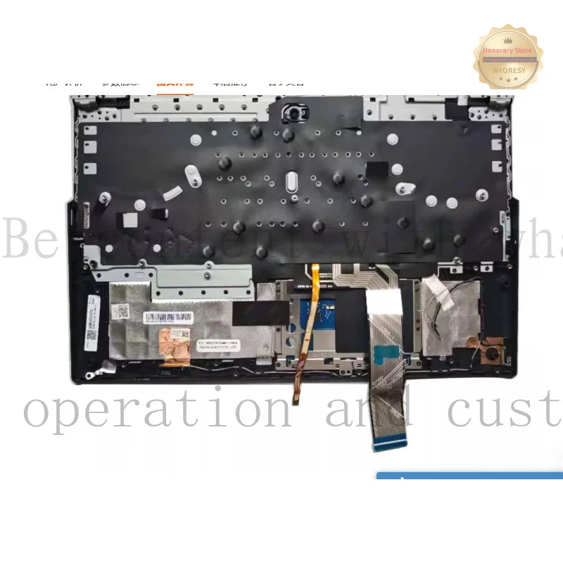 YD WANG US English Black Keyboard Upper Case Palmrest Shell Cover For Lenovo Legion 5-15ACH6H A R7000P 2021 5CB1C74773