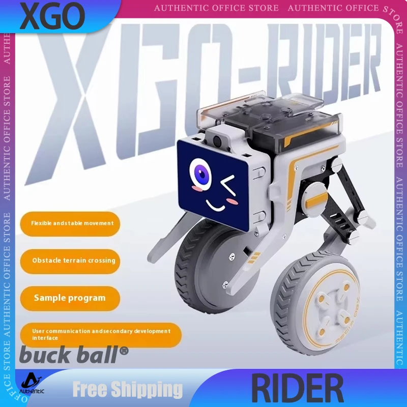 XGO Rider AI Robot Wheel-Legged Robot Omni Directional Self-Balancing Raspberry Pi Desktop Electronic Pet AI Robot with Custom