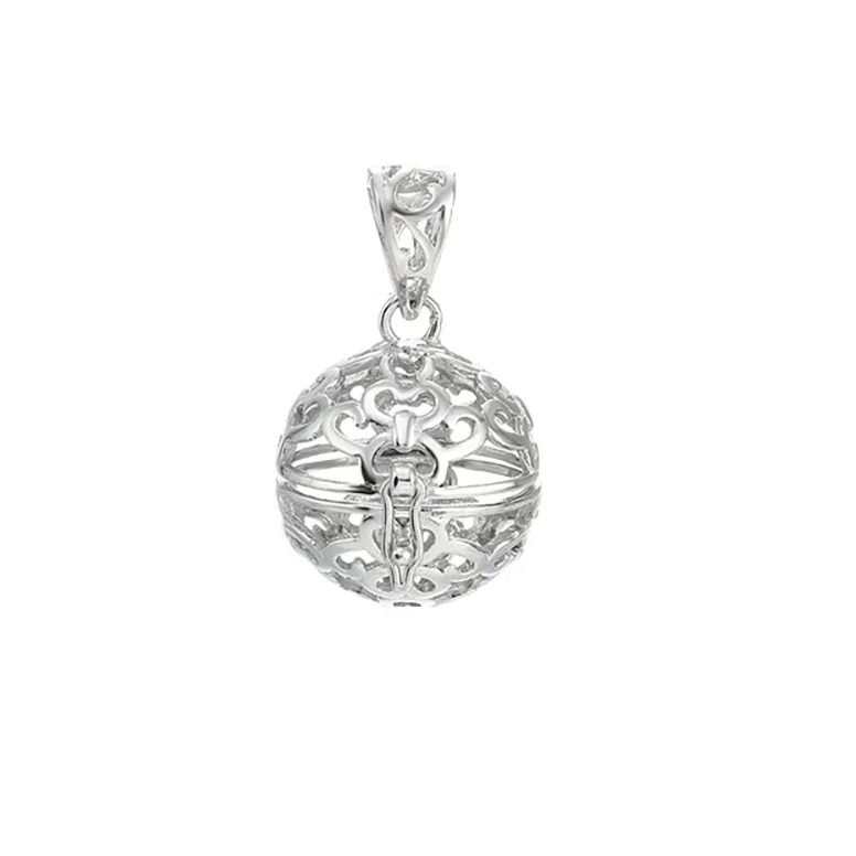 

925 Sterling Silver Vintage Pearl Cage Pendant Cage for 10-12mm Pearl or Gemstone Jewelry Making Supplies