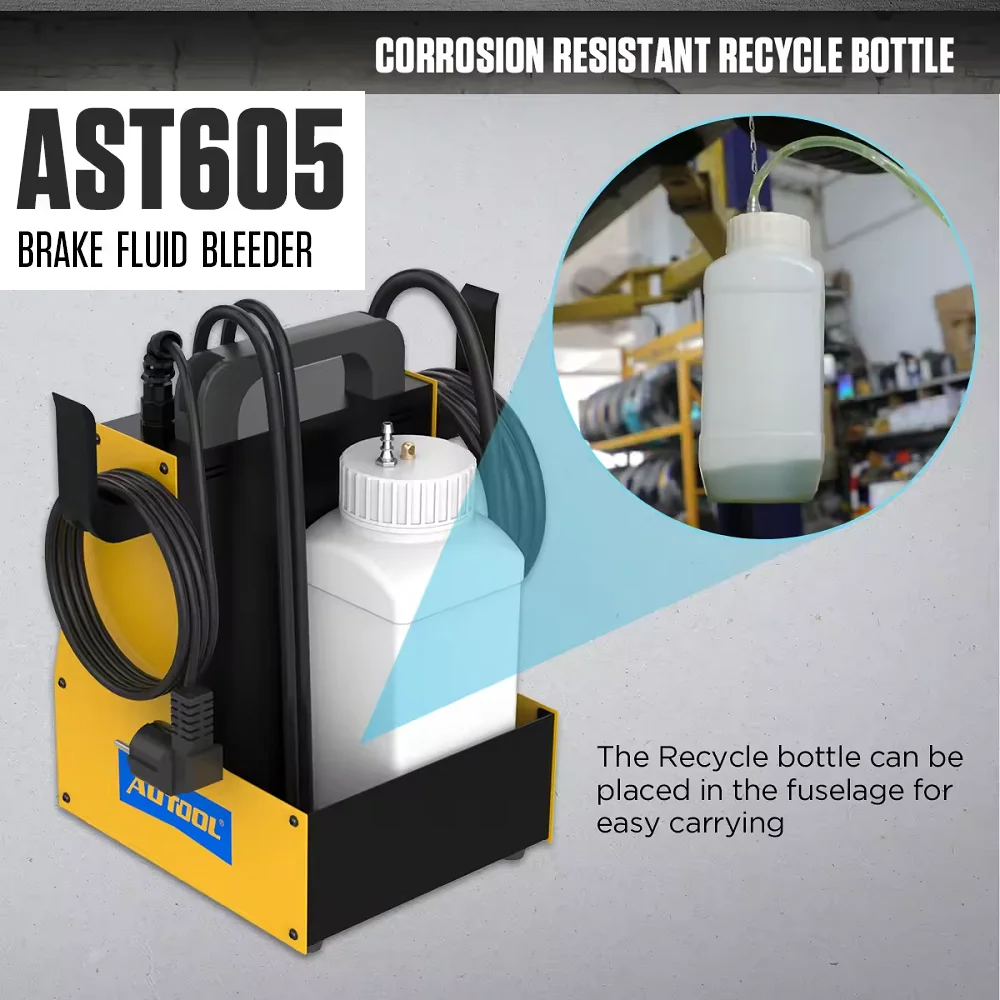 

AST605 Automotive Pulsating Brake Oil Changer Car Single Clutch Slave Cylinders Brake Bleeder Fluid Pump Kit Oil Changer