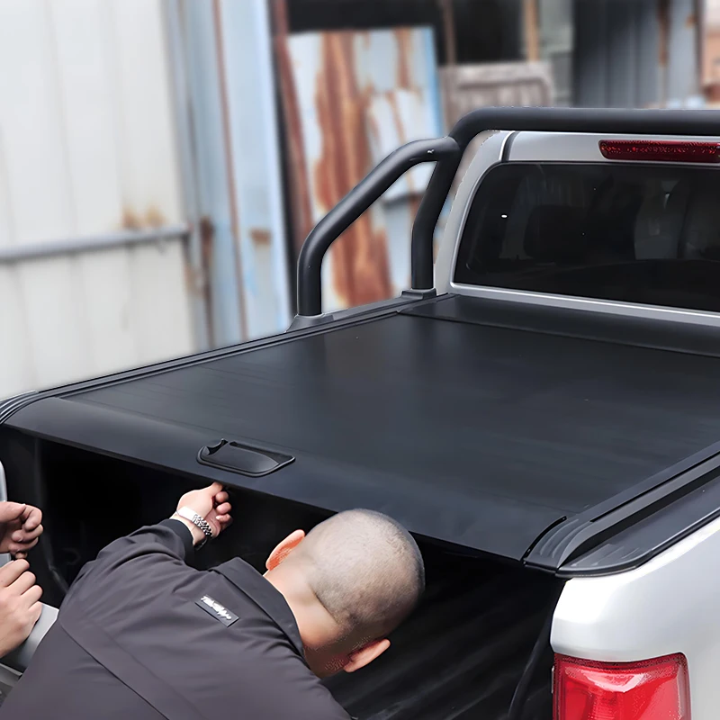 Durable Seamless Anti-Theft Waterproof Car Parts Roller Lid up Pick up Truck Aluminium Alloy Tonneau Cover for GWM Wingle 7