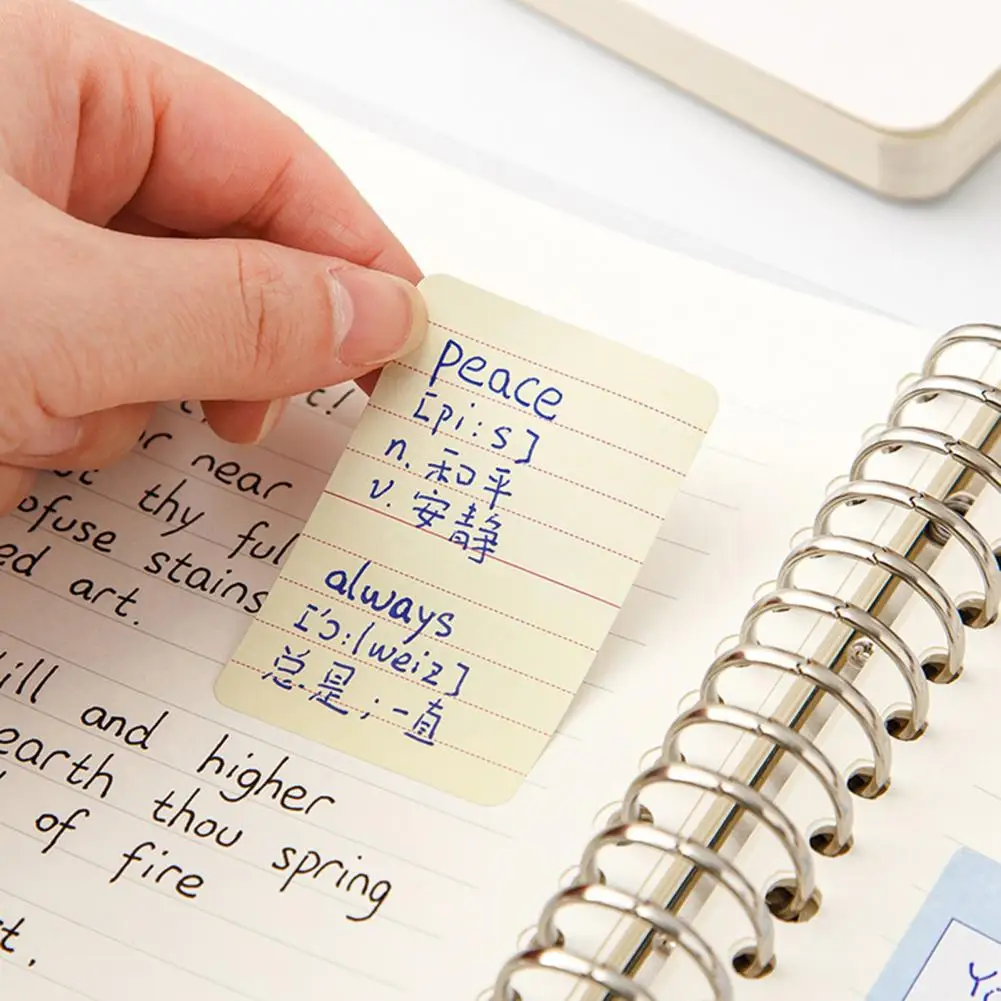 المحمولة لزجة ملاحظة لزجة ملاحظة لفة ، ورقة واقية من الحبر ، Peelable سحب نوع ، لوحة مذكرة صغيرة ، لوازم القرطاسية مثالية للطلاب
