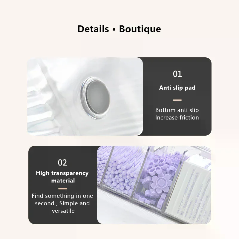 กล่องเก็บอุปกรณ์ต่อขนตาพร้อมฝาปิด อุปกรณ์เสริมสำหรับต่อขนตา กาวติดขนตา ที่จับแหนบ กล่องอะคริลิคใส