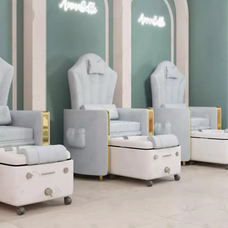 Silla de pedicura y pedicura ajustable, salón de uñas europeo de lujo, sillas de spa para pies